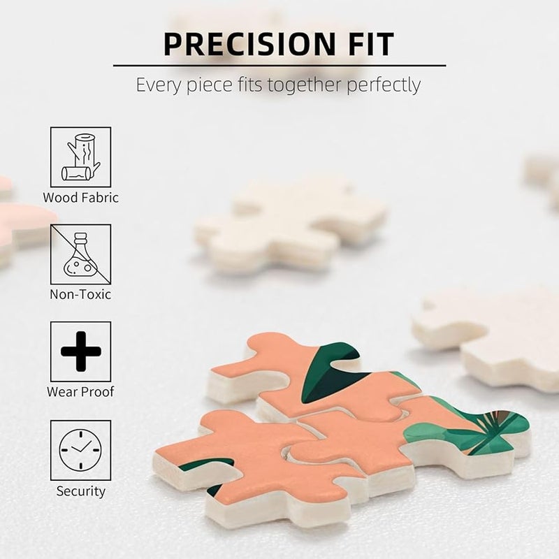 Phayah 1000 قطعة لغز نباتات منزلية خضراء مزروعة في أصص ديكور منزلي هدية 29.5 × 19.7 بوصة - Image 4